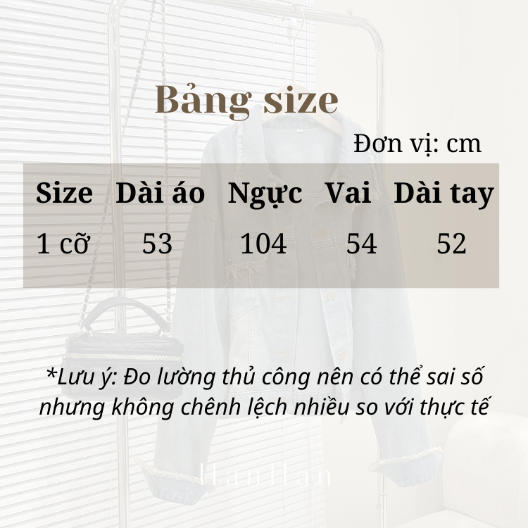 Áo khoác nữ bò denim dày dặn dáng ngắn phong cách trẻ trung