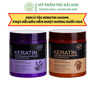 Kem ủ tóc KERATIN COLLAGEN 1000ML LAVENDER BRAZIL NUT - Ủ hấp tóc cung cấp dưỡng chất KERATIN & COLLAGEN