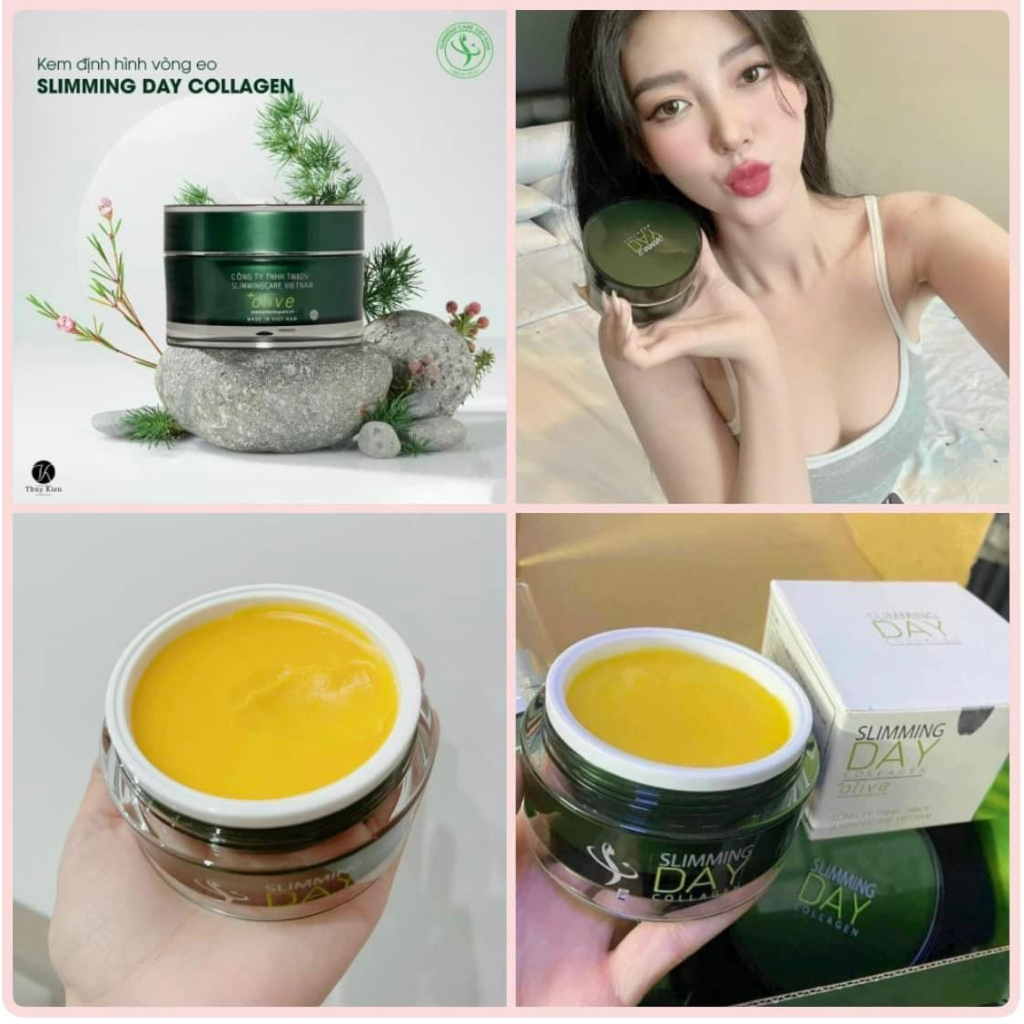 Kem Tan Mỡ Mờ Rạn Slimming Care Slimming Day Collagen 200g, Tái Tạo Da Chống Nhăn Làm Mờ Vết Thâm