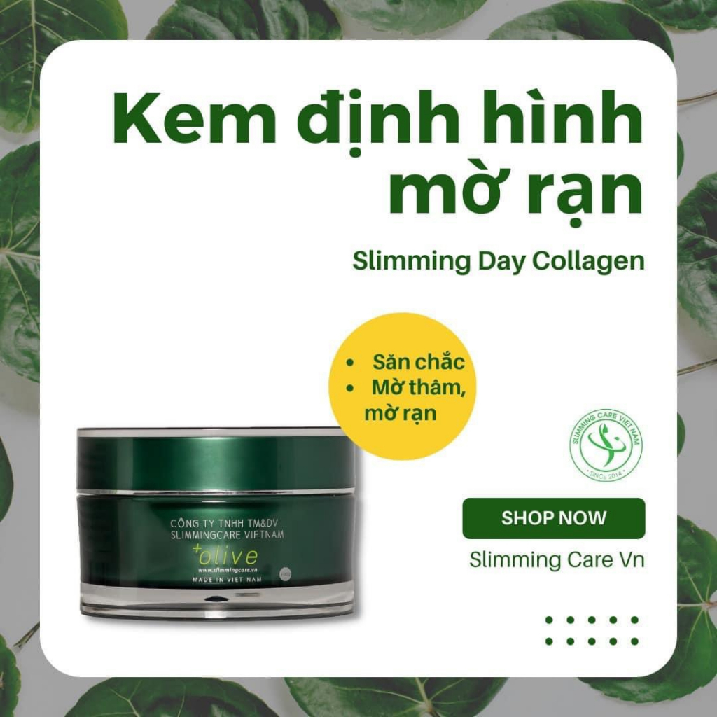 Kem Tan Mỡ Mờ Rạn Slimming Care Slimming Day Collagen 200g, Tái Tạo Da Chống Nhăn Làm Mờ Vết Thâm