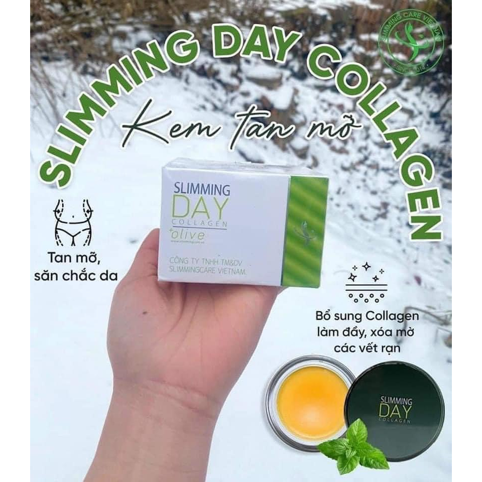 Kem Tan Mỡ Mờ Rạn Slimming Care Slimming Day Collagen 200g, Tái Tạo Da Chống Nhăn Làm Mờ Vết Thâm