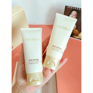 Sữa rửa mặt và tẩy da chết sum 37 time energy fresh cleansing foam and peeling gel 100ml.
