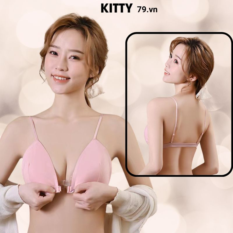Áo Bra Mút Mỏng Quyến Rũ Cotton Cài Trước Lưng Thun KT836