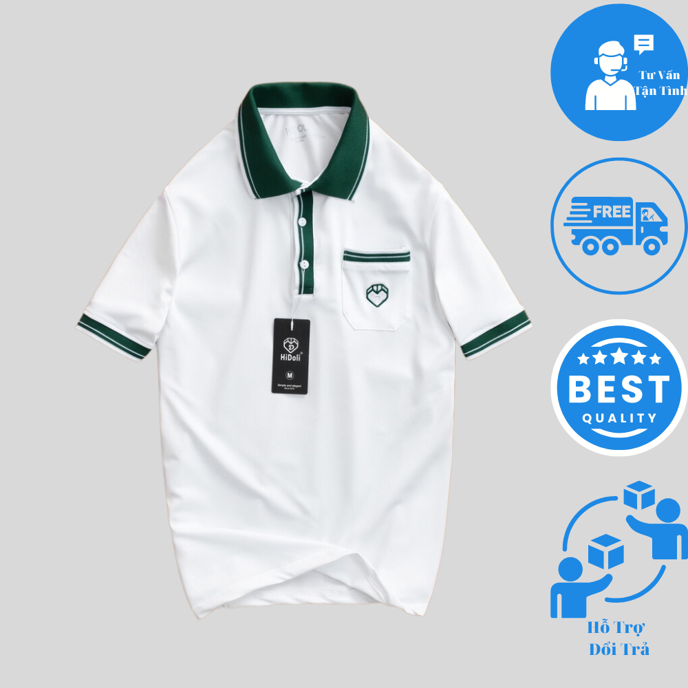 Áo polo nam chất liệu cotton cao cấp phong cách Hàn Quốc | BigBuy360 - bigbuy360.vn
