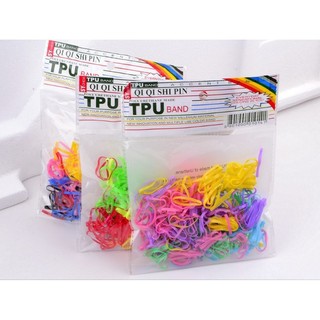 set 300 dây thun cột tóc cho bạn nữ. dây thun cột tóc không đau