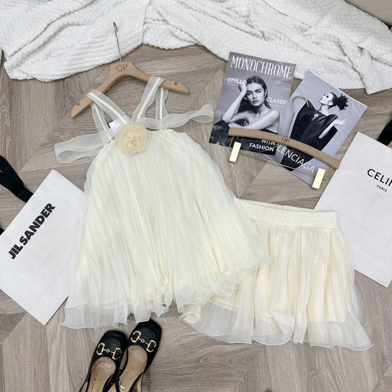 Set dập ly yếm hoa ngực full màu