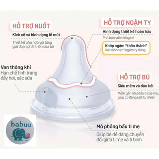 Núm ti cổ rộng Babuu siêu mềm thế hệ 3