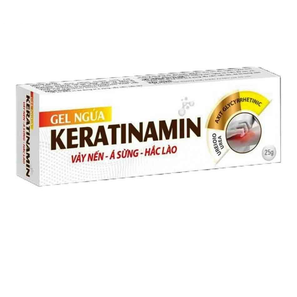 Gel Keratinamin hỗ trợ giảm ngứa giúp dưỡng da, làm ẩm mát da, ngăn ngừa tình trạng da khô nhăn - Tuýp 25g