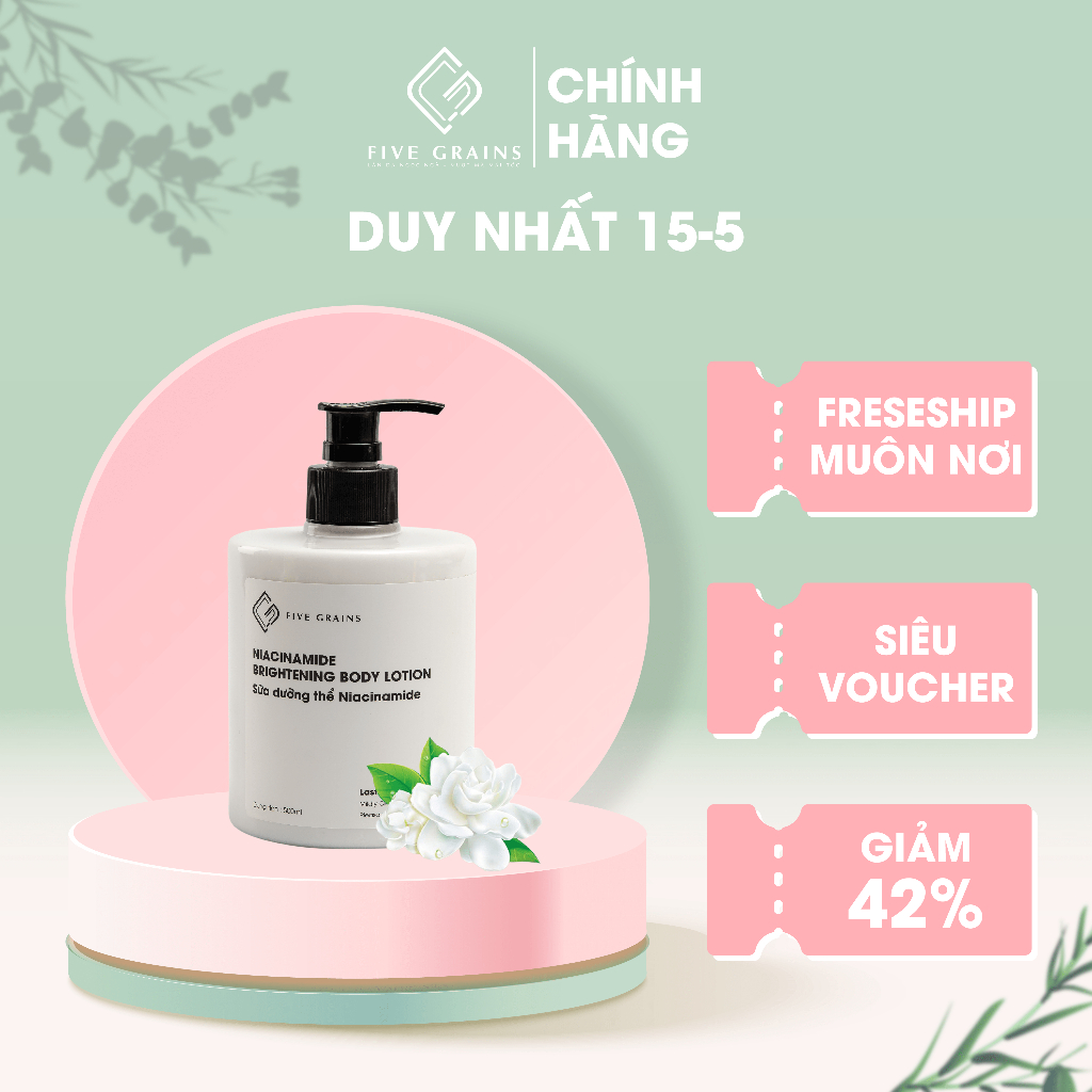 Sữa dưỡng thể dưỡng ẩm làm trắng Niacinamide - Unisex 500ml | BigBuy360 - bigbuy360.vn