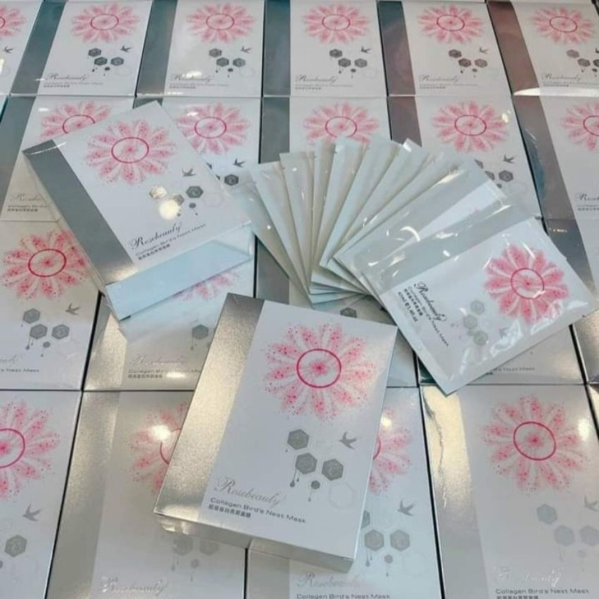 Combo 03 Miếng Mặt nạ collagen Yến Rose Beauty