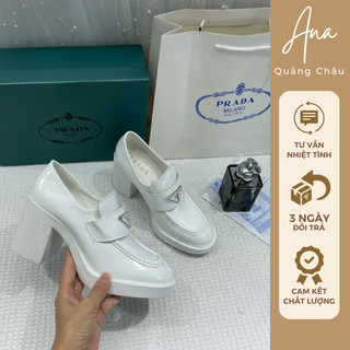 Giày tây nữ đế cao Pra.zza (hàng fullbox kèm video thật) sẵn màu trắng, đen- Ana Quảng Châu