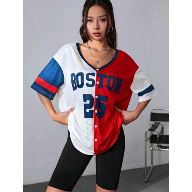 Áo phông thể thao bóng chày BOSTON 25 nhiều màu năng động sporty 🌈