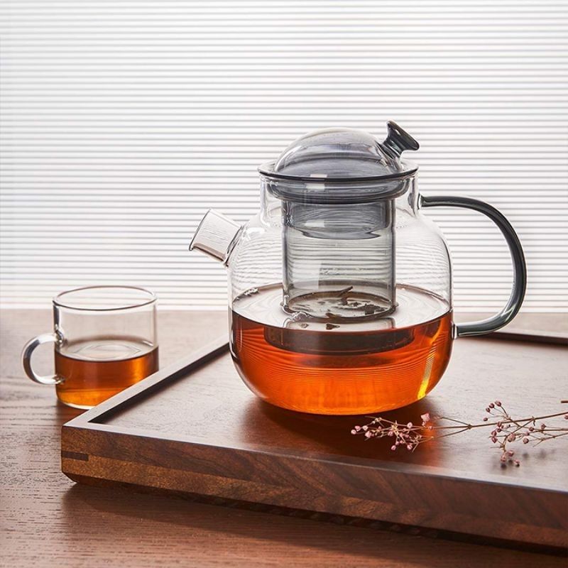 Bình pha trà thủy tinh có lõi lọc 680ml