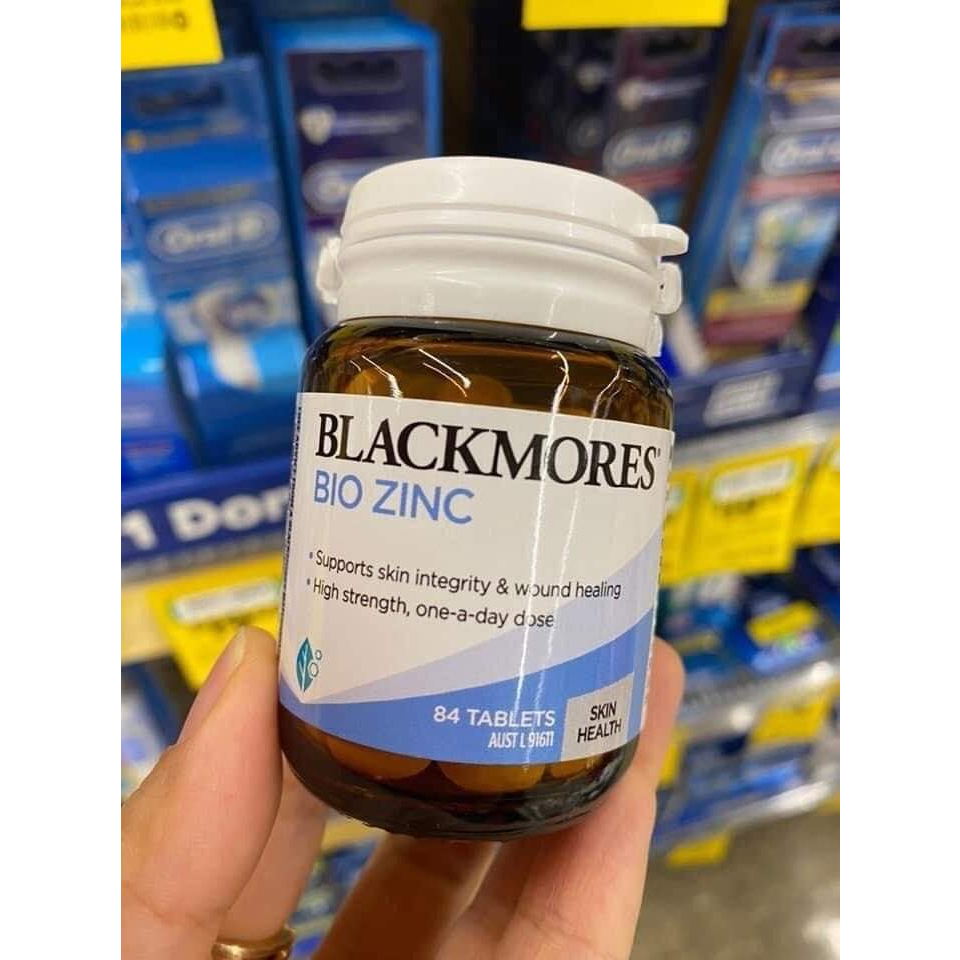 Viên Uống Kẽm Blackmores Bio Zinc 84 Viên  Úc hỗ trợ khả năng miễn dịch
