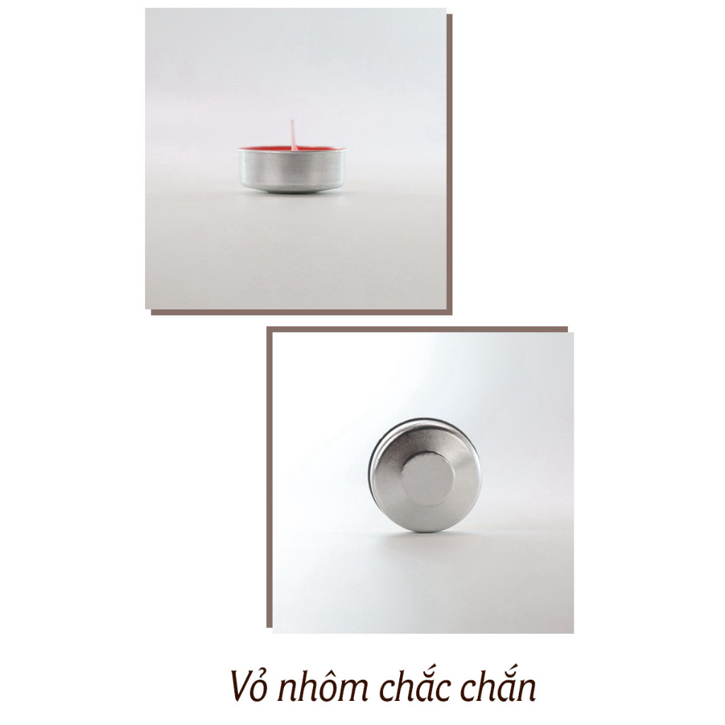 Combo đèn thiền trà và 100 viên nến bơ 2 giờ