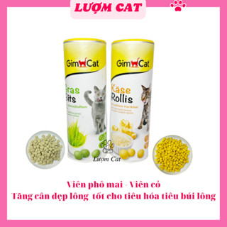 Viên Phô Mai và Cỏ Mèo GIMCAT, bổ xung dinh dưỡng, đẹp lông, hỗ trợ tiêu hoá, giảm búi lông gói 50 viên -Lượm Cat-