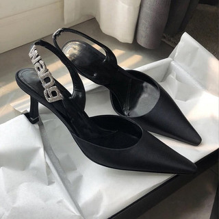 Giày cao gót 5cm wang mũi nhọn hở gót, quai mảnh