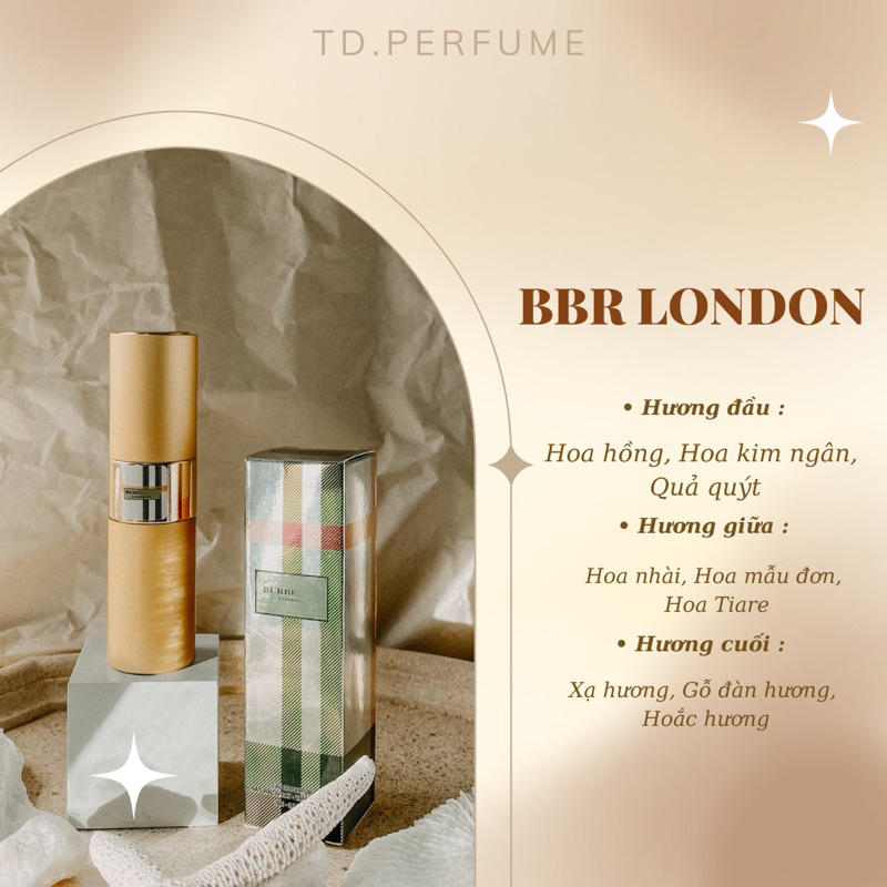 BBR LONDON - Nước hoa mini 20ml (mới)