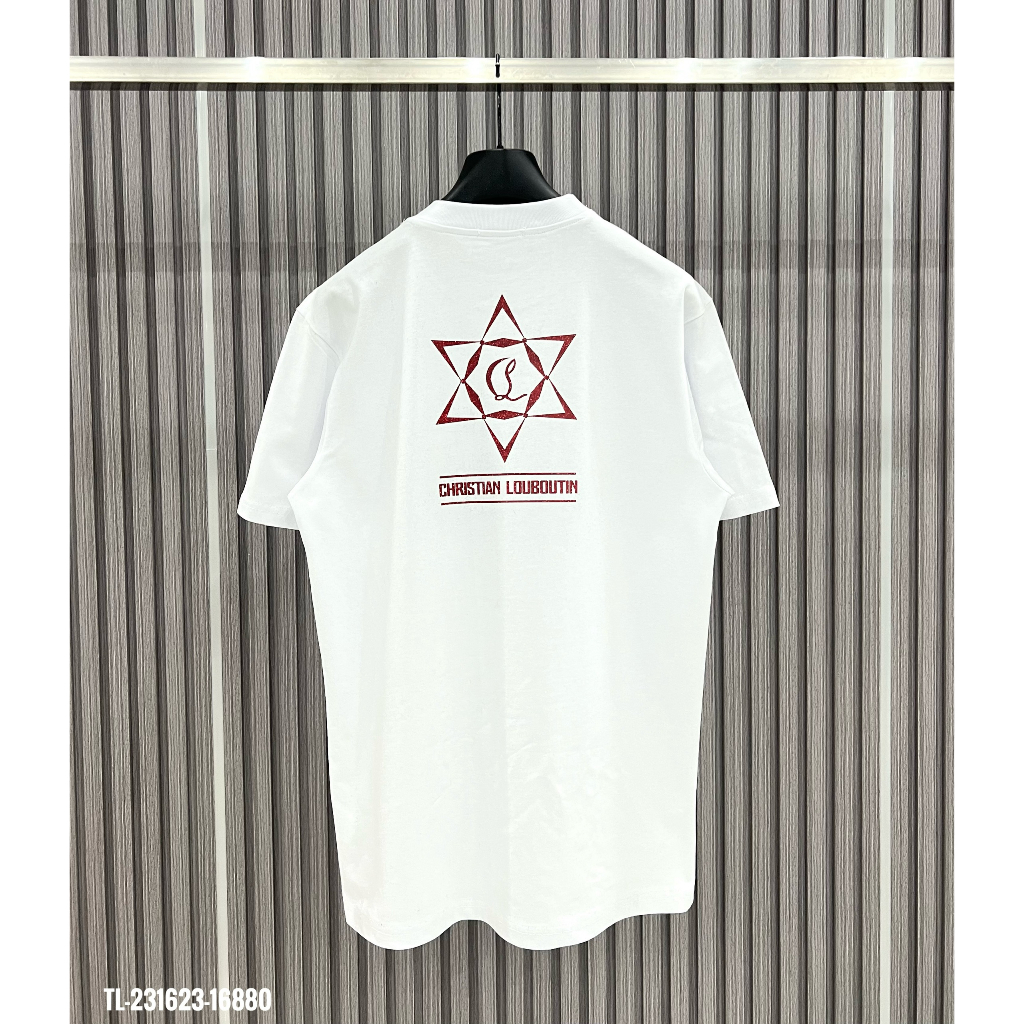 🔥Hot🔥Áo thun Louboutin in hình nhũ 2 mặt thiết kế hot trend Nam nữ New 2023
