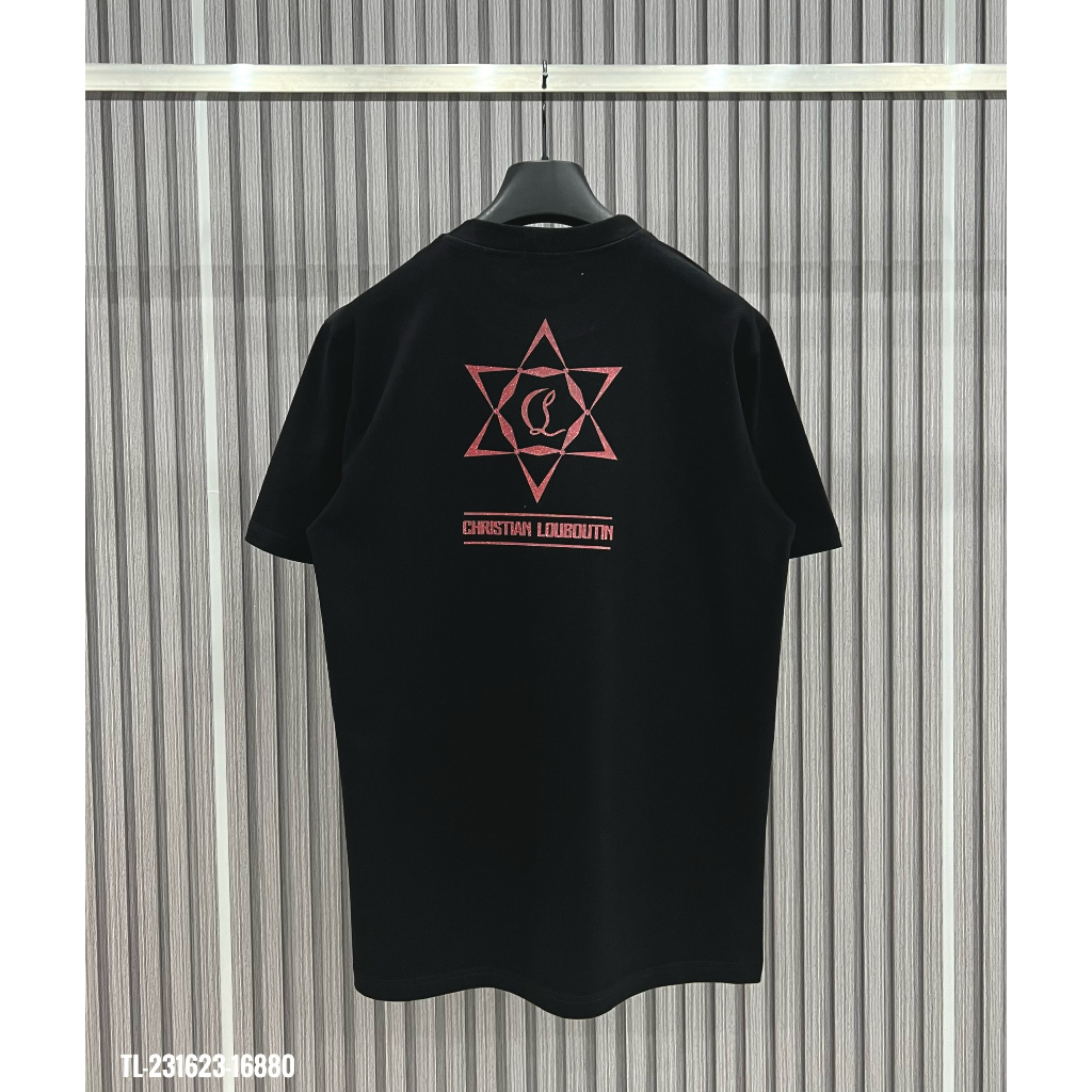 🔥Hot🔥Áo thun Louboutin in hình nhũ 2 mặt thiết kế hot trend Nam nữ New 2023