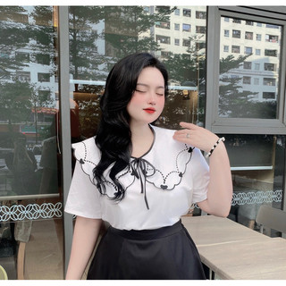 bigsize 55-90kg sét cổ thêu phối chân váy