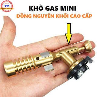 Đầu Khò Ga Mini Cầm Tay 1300 độ, Đèn khò gas mini, chất liệu đồng và thép không gỉ chịu nhiệt