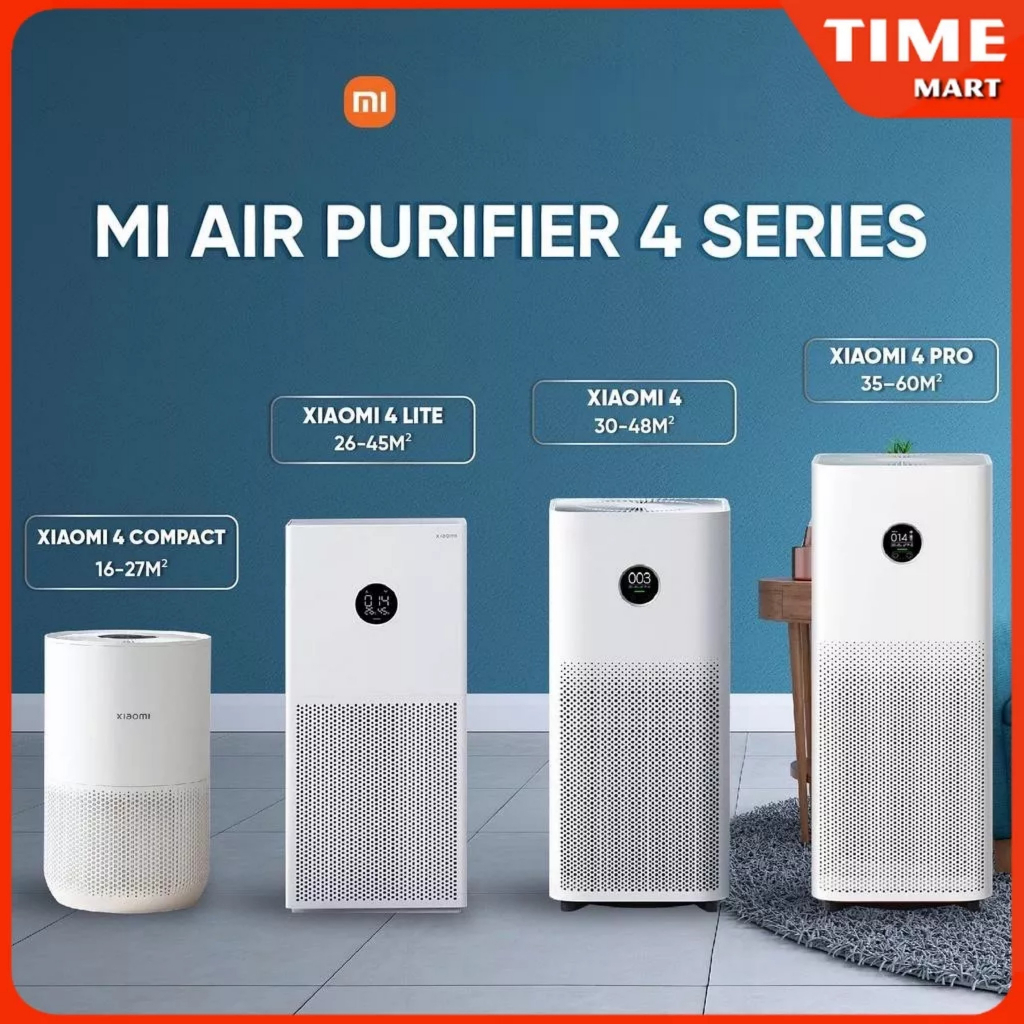 [CHÍNH HÃNG] Máy lọc không khí Xiaomi Mi Air Purifier Gen 4 / 4 Lite / 4 Pro / 4 Compact. kết nối App Mihome [TIME_MART]