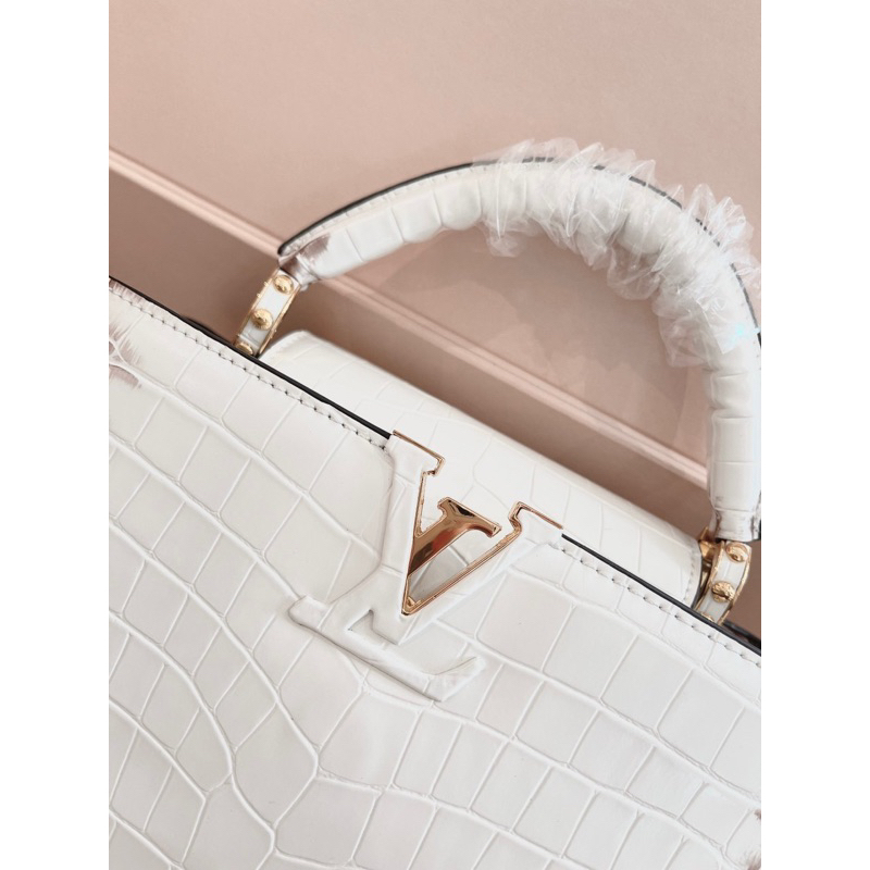 Túi LV CAPU Sz 27cm Quài bản to Chuẩn Super Vip Chất da mềm Fullbox nam châm bill thẻ VIP