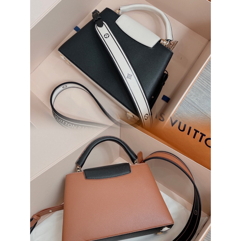 Túi LV CAPU Sz 27cm Quài bản to Chuẩn Super Vip Chất da mềm Fullbox nam châm bill thẻ VIP