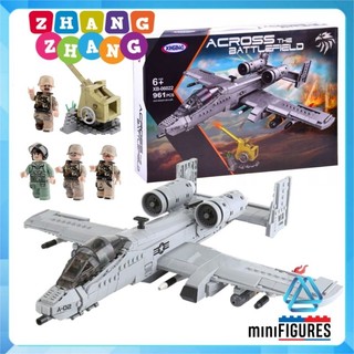 Đồ chơi Xếp hình mô hình cường kích ném bom A10 Thunderbolt Minifigures Xingbao XB06022
