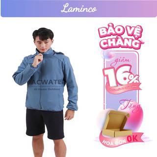 Áo khoác gió lót lông mềm nữ nam form rộng mùa đông chống nước LAMINCO v480