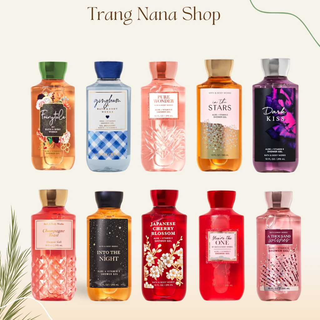 GEL TẮM Bath Body Works sữa tắm hương nước hoa 295ML Chọn Mùi