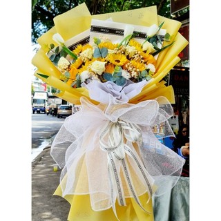 Hoa tốt nghiệp .Hoa hướng dương bằng sáp
