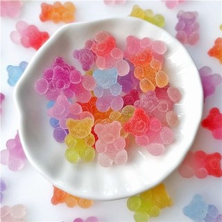 Charm Gấu kẹo dẻo bọc đường màu ombre/ Gummy Bear/ Gấu gummy không khoen