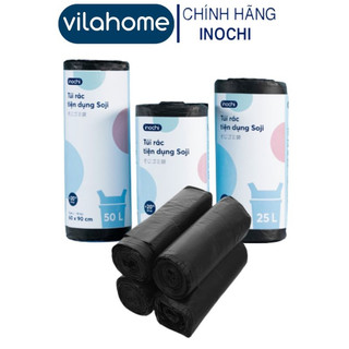 Túi Đựng Rác MÀU ĐEN, Cuộn Rác Đen Chất Liệu Nilon Không Mùi, Có Quai Xách Tiện Dụng