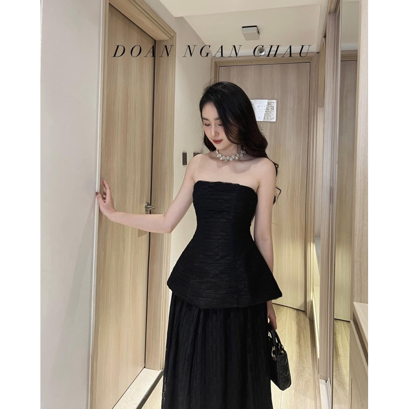 PASS VÁY ĐOÀN NGÂN CHÂU MẶC 1 Lần