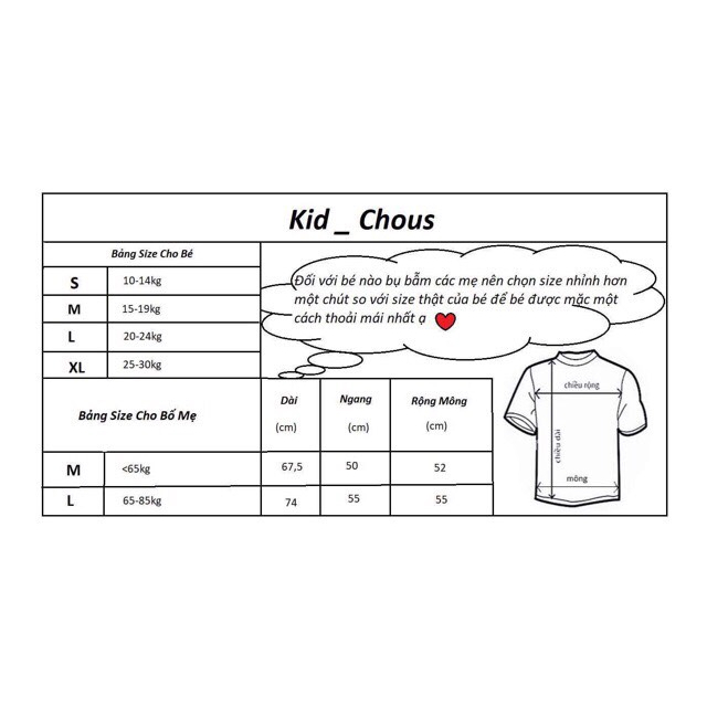 Áo Phông Mặt Cười Kidchous,Áo Thun Trẻ Em Và Gia Đình Chất Cotton Thoáng Mát