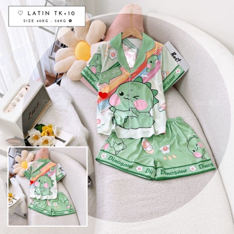 ĐỒ BỘ MẶC NHÀ LATIN LỤA CAO CẤP - Đùi - Mác Boo ( nhiều mẫu)