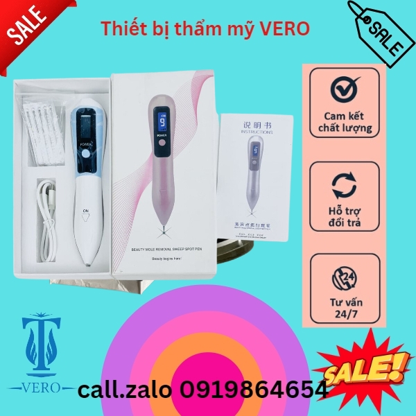 máy đốt mụn ruồi 9 cấp chính hãng có đèn