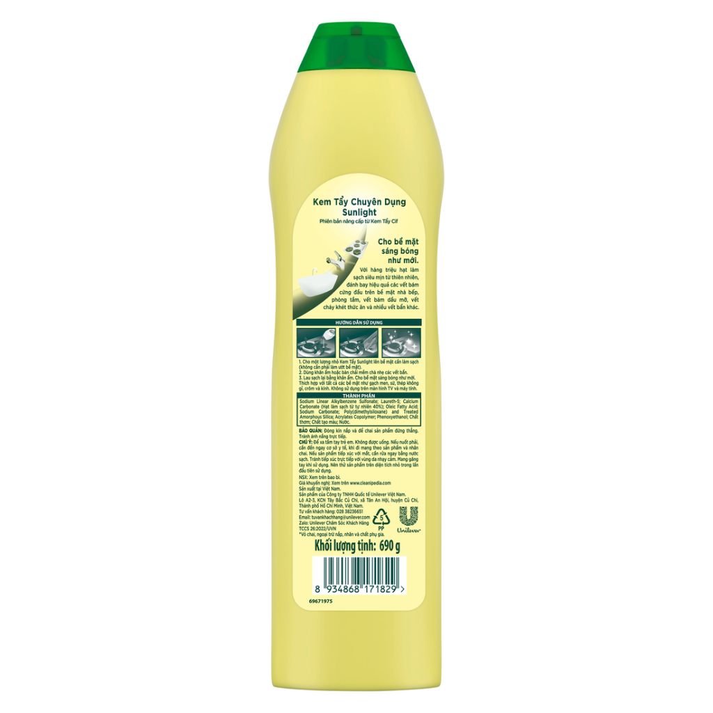 Kem tẩy đa năng nhà bếp Sunlight 690g