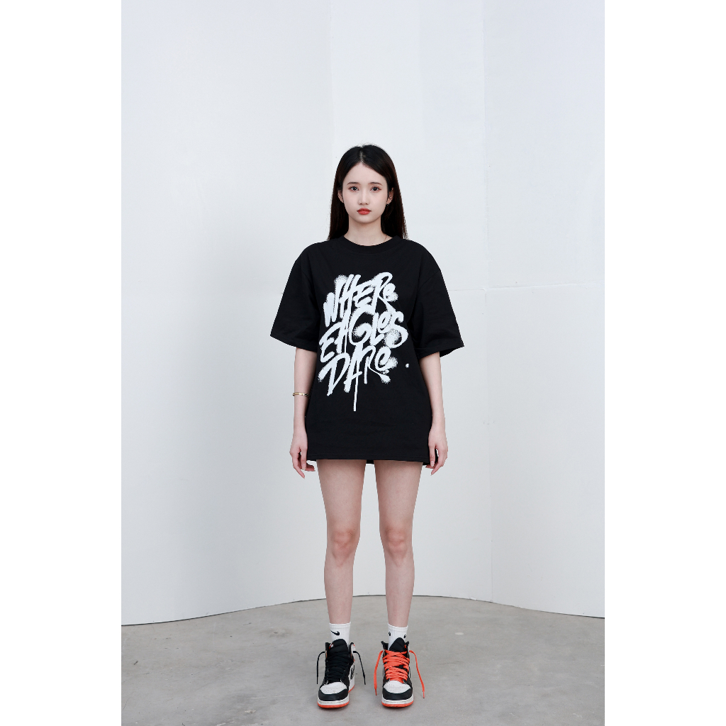 Áo Thun Oversize Eagles Dark SILAS STUDIO, Áo phông chất liệu 100% cotton co giãn 2 chiều, Local Brand SILAS form rộng