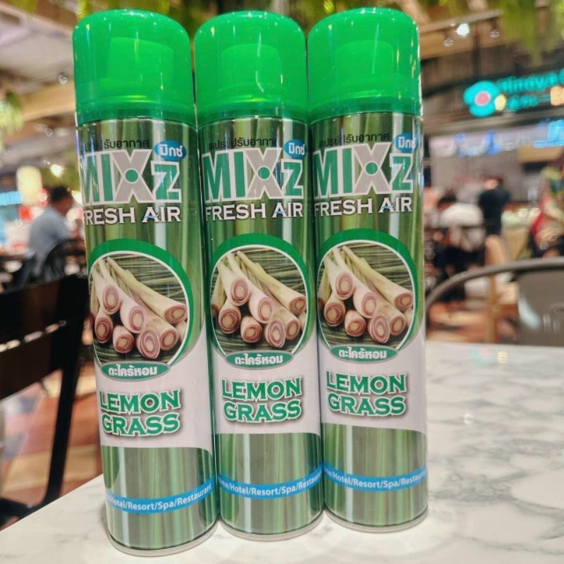 Xịt thơm phòng Thái Lan Mixz Hương Chanh Xả khử trùng không khí, thanh mát