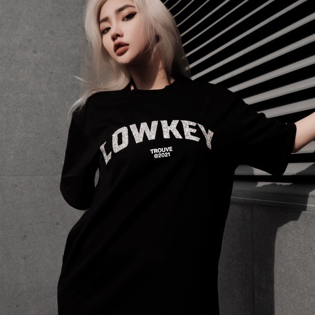 Áo Thun LOWKEY in Nhũ Bạc Kim Tuyến Chất Vải Cotton 100% , Áo Phông Form Rộng Tay Lỡ Cao Cấp