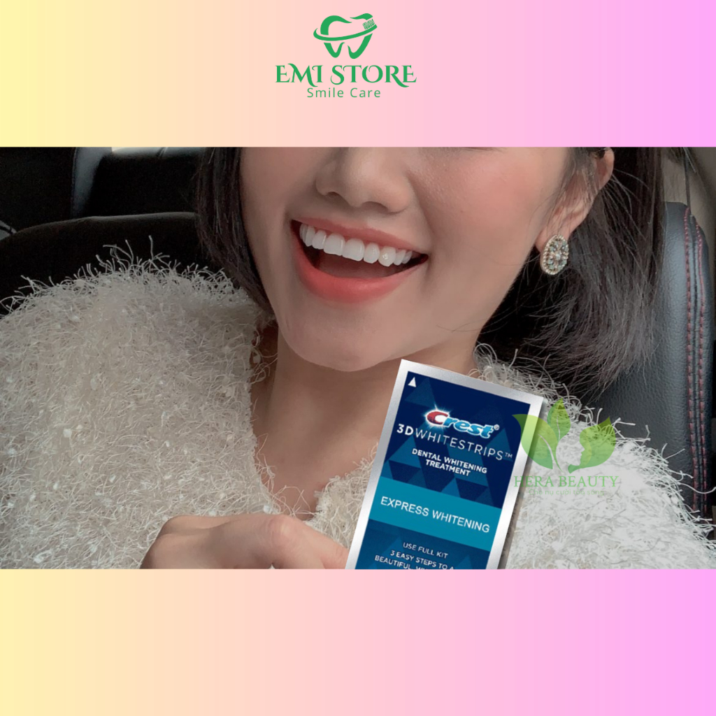 [SET 7 GÓI] Miếng dán trắng răng Crest 3D White  - Răng trắng sáng, an toàn cho men răng | BigBuy360 - bigbuy360.vn