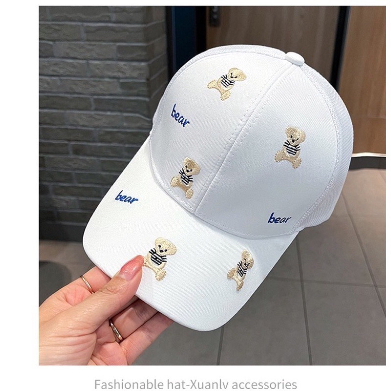 Nón lưỡi trai gấu thêu