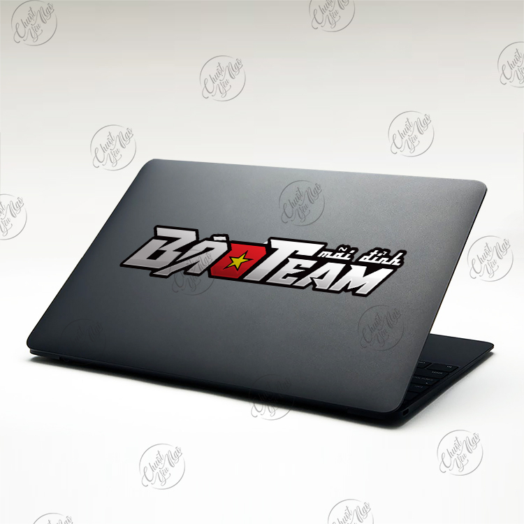 Combo 2 tem chế BÁO TEAM trang trí xe máy chất liệu chống thấm nước south vietnam scooter team svst