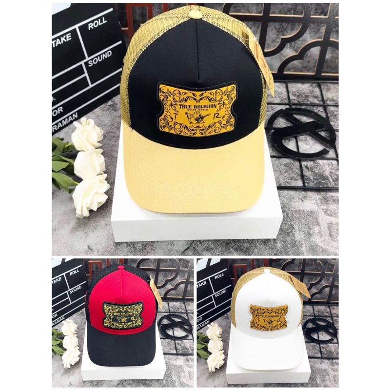 Mũ Lưỡi Trai TRUCKER ĐỊA MẠC NÂU Phối Lưới Thêu Logo Thời Trang Đường Phố Dành Cho Nam Nữ