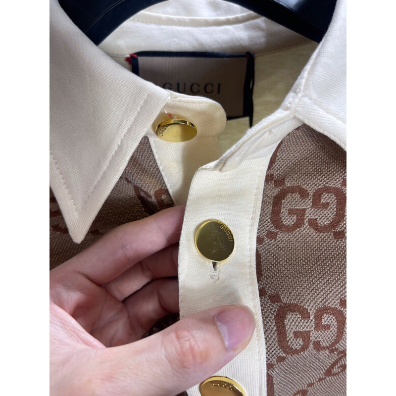 Áo Polo Gucci Jacquard : Xanh ,Đen Size : M L XL