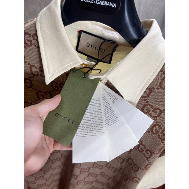 Áo Polo Gucci Jacquard : Xanh ,Đen Size : M L XL
