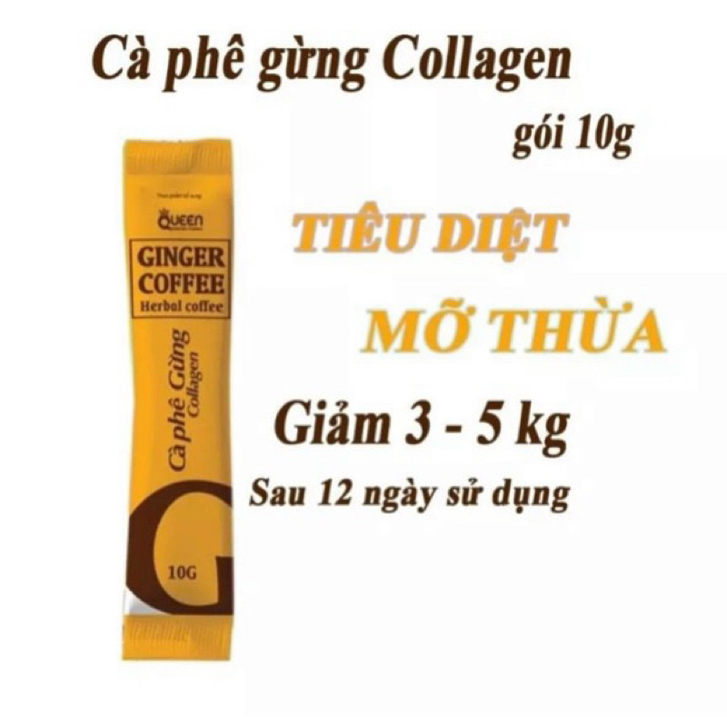 Cà Phê Gừng Collagen - Giảm Cân Đẹp Da Tốt Cho Tiêu Hoá